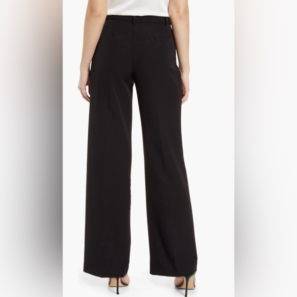 Vince Camuto, Stretch Crepe Wide Leg Pants, Black, Size 10 - Picture 6 of 6